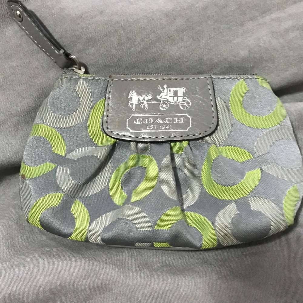 Coach Madison Op Art Wristlet, green